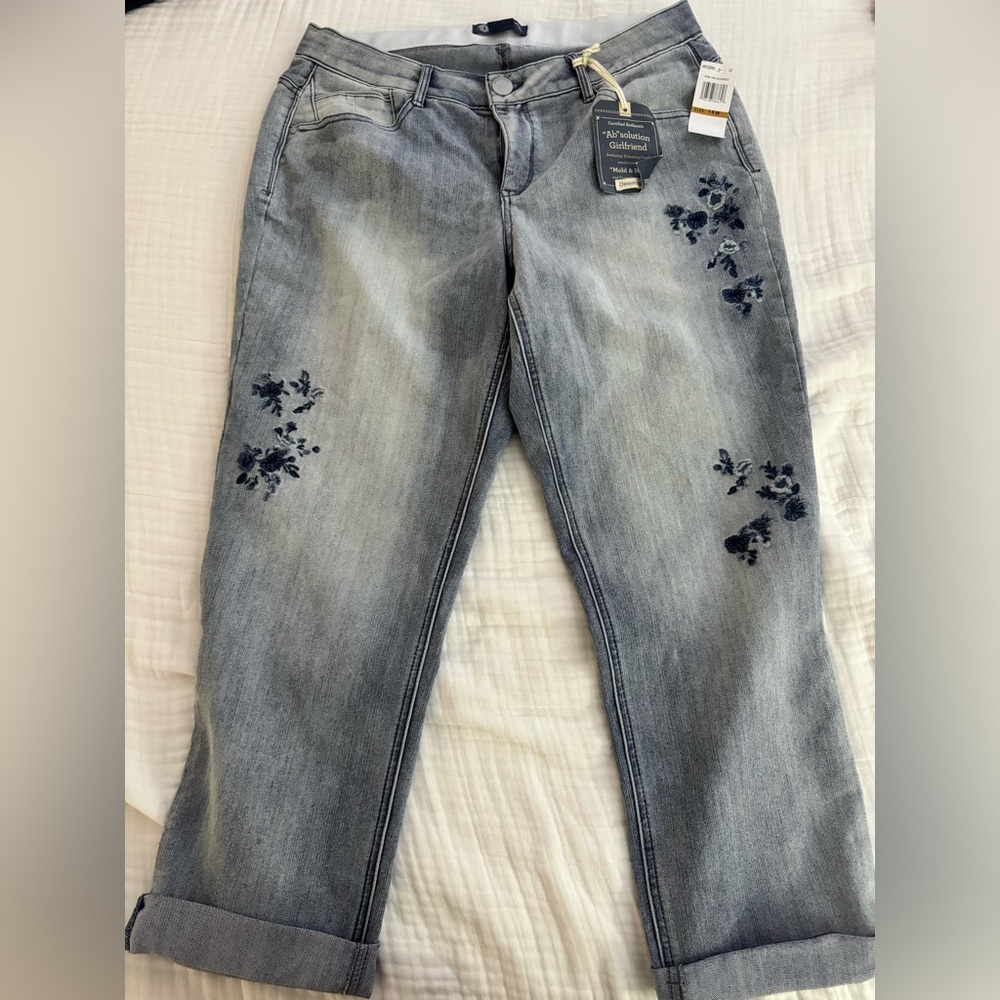 NEW Democracy Jeans with embroidery.
